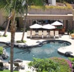 View of family pool from villa