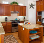 Fully stocked kitchen with walk-in pantry