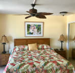 Comfortable king size bed.