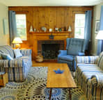 Bright Living Room with Flat Screen TV