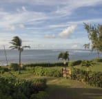 view from the master bedroom. Sleep with doors open, Hear the waves and birds