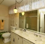 Spacious Bath - full tub, shower and bidet