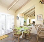 Dining area with access to rear patio