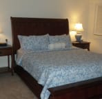 Upstairs King bed with twin night stands