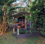front view of the deck on the cottage