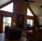 Great room with gas fireplace