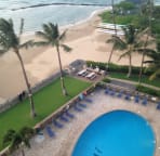 View of pool from roof deck