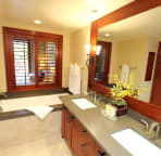 Master bathroom (Bath tub, stand-up shower room, dual vanity and toilet)