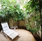 Private courtyard off the master bedroom.