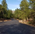 The road into the cabin