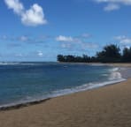 Our beach. Right in front of our house Walk through the lawn to the soft sand.