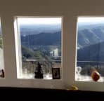This is the view from the one of the bedrooms