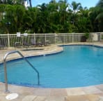 The upper pool also has a bar-be-que and a picnic area. Enjoy pool and jacuzzi.