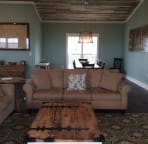 Living space has access to one of two large decks.
