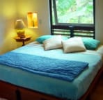 The twin beds may
be joined to make a king bed