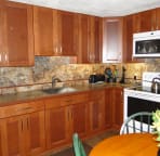 Newly Renovated Kitchen with Cherry Cabinets
