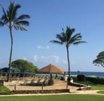 Actual view from Lanai! just steps to beach, pool, jacuzzi! Hear the ocean waves
