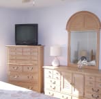 Master suite with TV, DVD and direct gulf view
