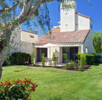 The back patio of the villa