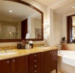 Master bathroom with deep soaking tub - sample villa