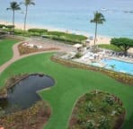 recently rennovated courtyard, pool and spa