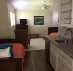 Single bed in apartment