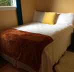 bedroom with super soft linens