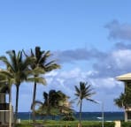 Ocean peek view from Villa condo lanai, looking between buildings G & H!