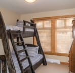 Bedroom 3 with Single over Double Bunk Beds.