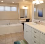 Master bath, large walk-in shower not shown
