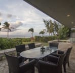 outdoor dining on the lanai. Great place to hang
and enjoy the view.