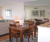 Dining room - there are extra chairs to seat up to six