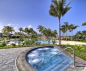 Ready for a soak in the hot tub or just watch the sunset from here....
