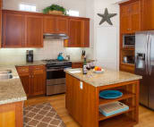 Fully stocked kitchen with walk-in pantry