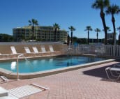 Private heated pool for guests