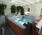 Private hot tub
