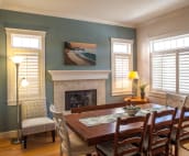 Dining room seats 8