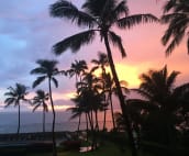 Gorgeous sunsets from the lanai