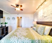 Second bedroom, includes air conditioning, ceiling fan and cable TV.