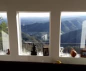 This is the view from the one of the bedrooms