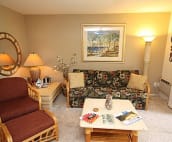 Sofa sleeper in island decore, remote control air cond, CD player, island art