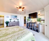 Master bedroom with ensuite bathroom