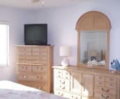 Master suite with TV, DVD and direct gulf view