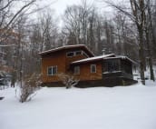 Winter View of Cabin