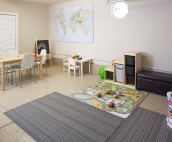 Garage converted to kids playroom