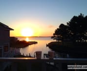 Sunrise over Oyster Bay from Spinnaker's Deck