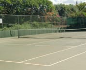 Two tennis courts at the resort