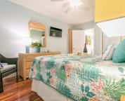High privacy windows allow for island cross breezes.