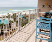 Great views from the comfortable balcony furniture