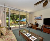 Living room with ocean view